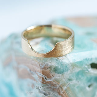 Ellipse Wedding Ring, 6mm Matte