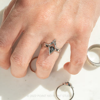 salt and pepper diamond ring