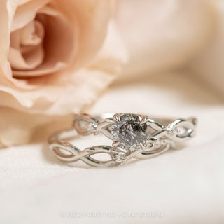 Diamond Wisteria Vine and Thorns Wedding Ring, Platinum