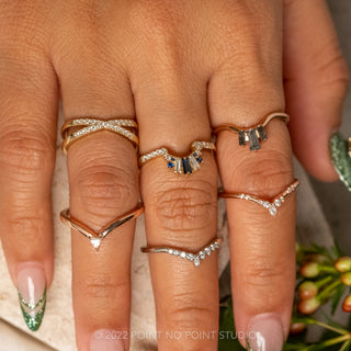 Xena Wedding Ring, 21 Diamond