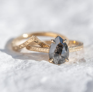 unique black engagement ring