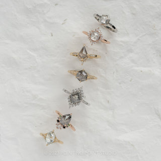 salt and pepper diamond engagement rings