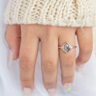 Black Diamond Engagement Ring