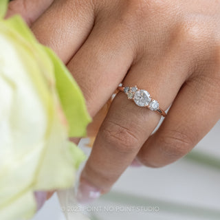 Black diamond engagement ring