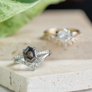 black diamond engagement ring