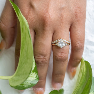 clear moissanite ring