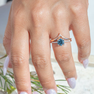 Custom Montana Sapphire Jules Engagement Ring