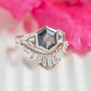 Custom Sapphire Nature Inspired Engagement Ring