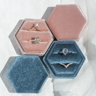 Honeycomb Double Slot Ring Boxes