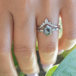 Salt and pepper diamond ring