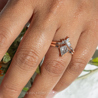 Salt and Pepper Diamond Engagement Ring  