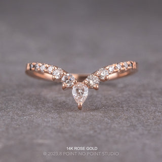 Cassiopeia Wedding Ring, 13 Ombre Diamond
