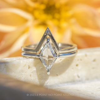 clear lozenge diamond ring