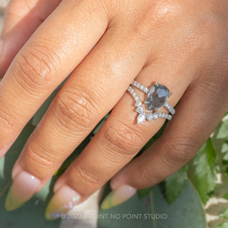 salt and pepper diamond ring