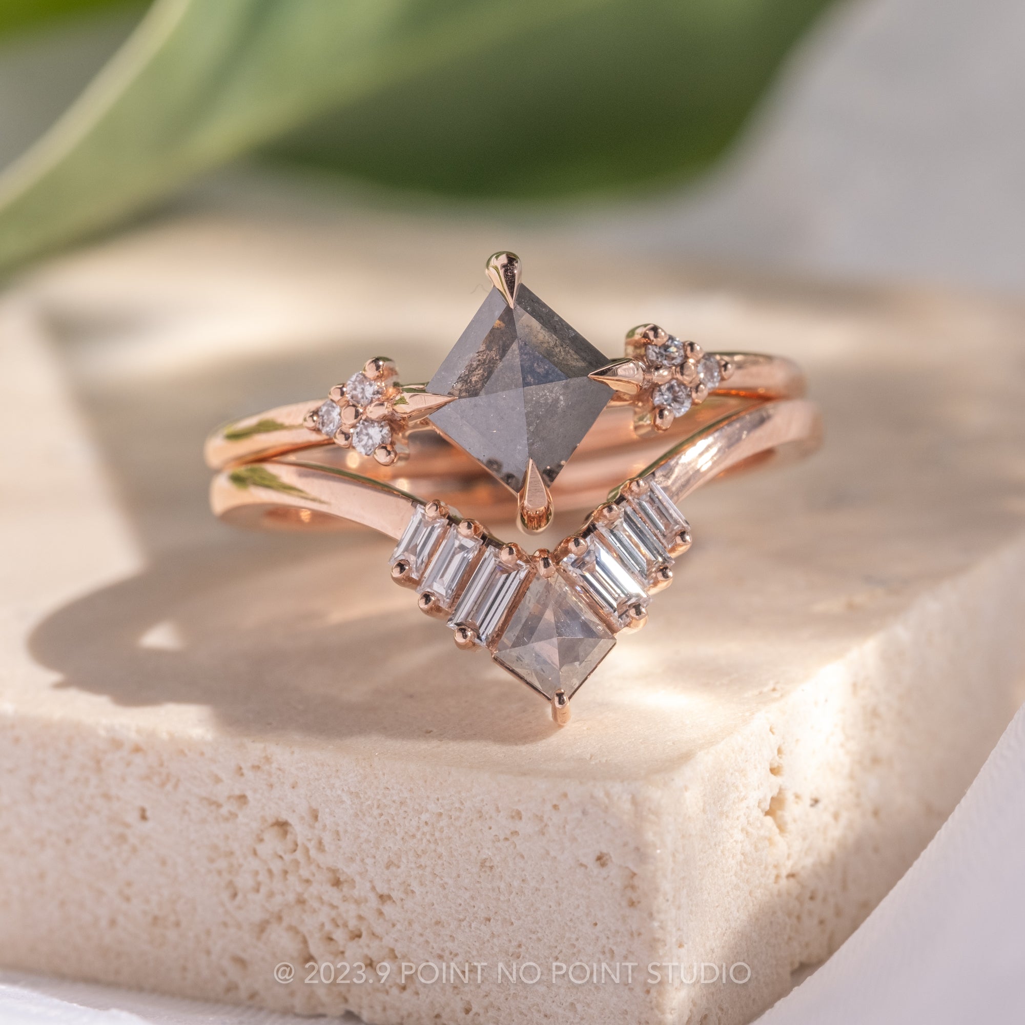 Rose gold non diamond engagement rings Clearance