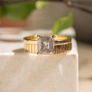 Notched Wedding Ring, 4mm Comfort Fit
