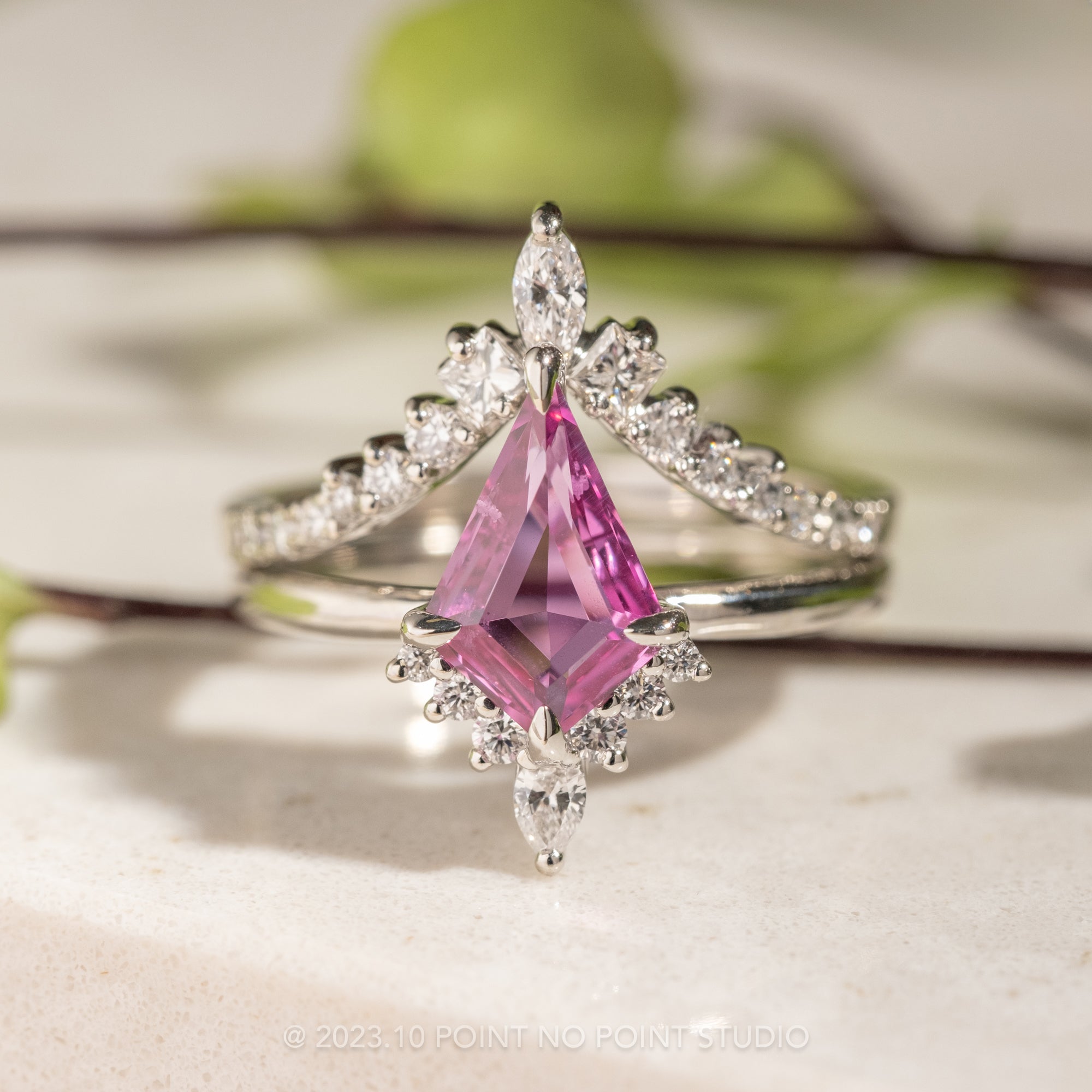 Kite Sapphire Engagement Ring, Point No Point Studio