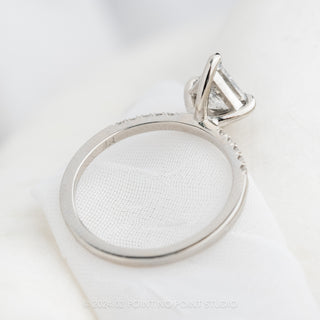 1.29 Carat Canadian Salt and Pepper Kite Diamond Engagement Ring, Jules Setting, Platinum