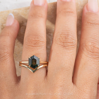 hexagon sapphire ring