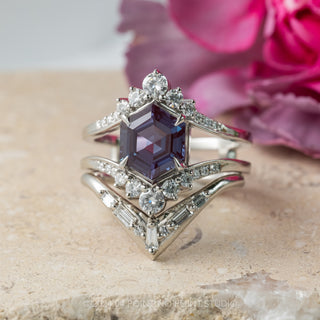 Custom Alexandrite Empress Engagement Ring