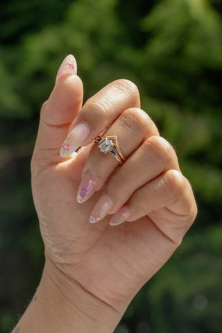 salt and pepper diamond ring