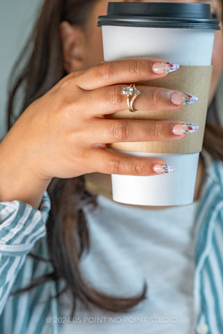 salt and pepper diamond ring