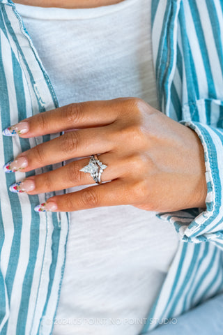 kite moissanite ring