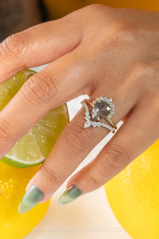 salt and pepper diamond ring