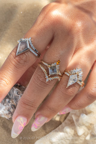 kite diamond rings