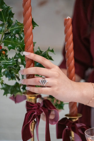 salt and pepper diamond ring