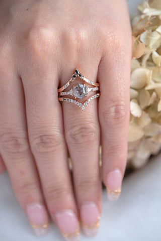 salt and pepper diamond ring