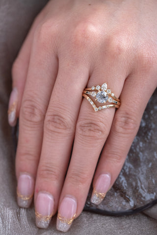 salt and pepper diamond ring