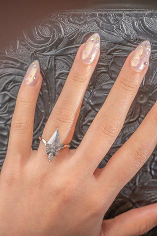 salt and pepper diamond ring