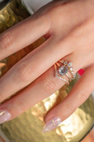 salt and pepper diamond ring