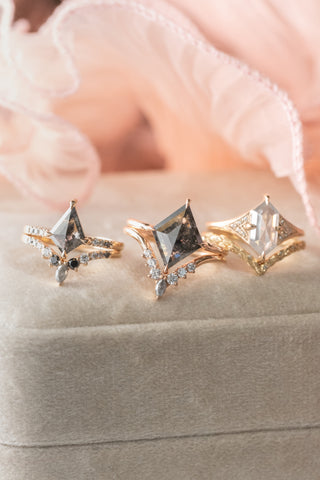 salt and pepper diamond rings