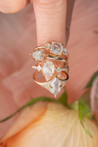 icy white diamond rings