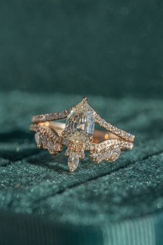 clear pear diamond ring