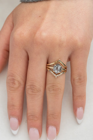 salt and pepper diamond ring