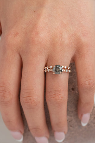 salt and pepper diamond ring