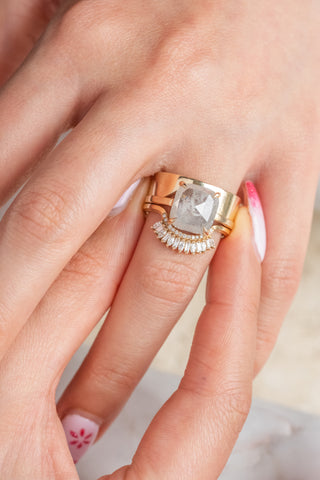 salt and pepper diamond ring