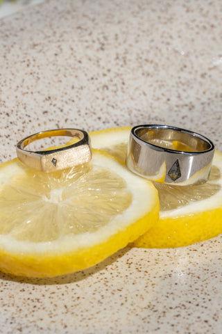 Kite Diamond Mens Wedding Band, Comfort Fit, Platinum