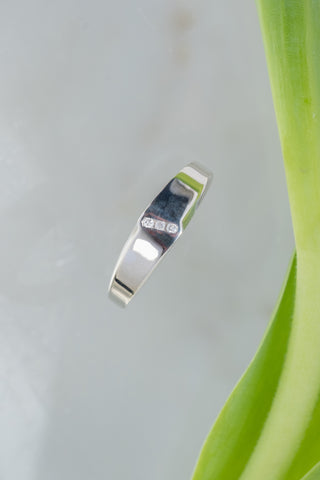 Salt and Pepper Diamond Mens Wedding Ring, Platinum