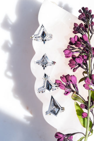 19 Ombre Diamond Large Victoria Band, Platinum