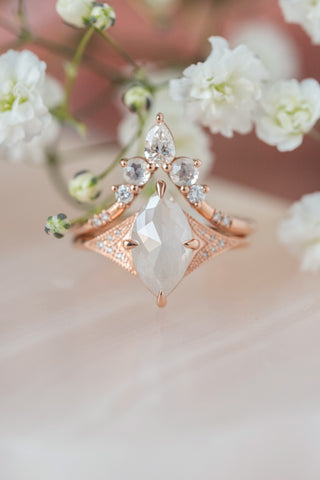 salt and pepper marquise diamond ring