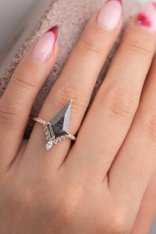 salt and pepper diamond ring