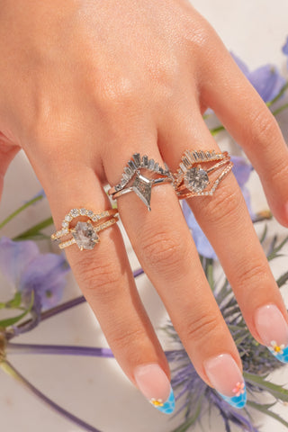 salt and pepper diamond ring