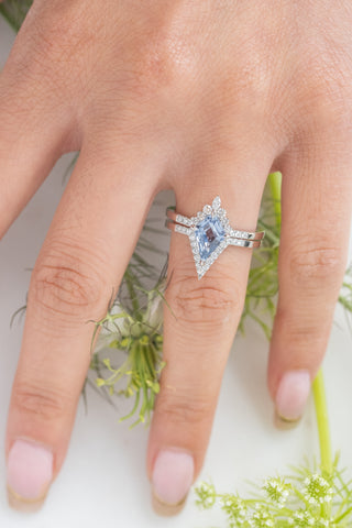 17 Diamond Large Victoria Band, 14k White Gold