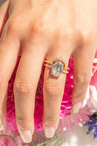 salt and pepper diamond ring