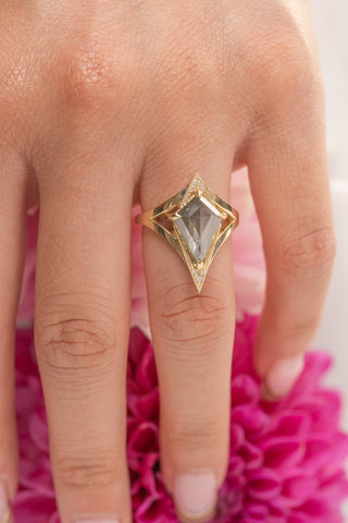 salt and pepper diamond ring