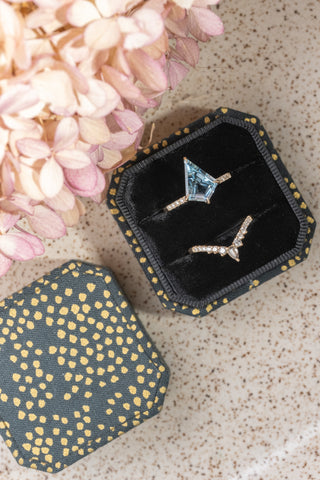 Double Slot Ring Box - Confetti